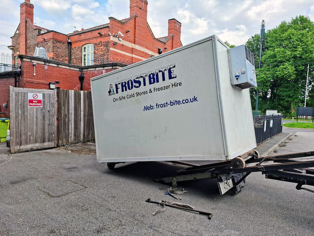 Frost-Bite refrigerated trailer rental for restaurant and catering events