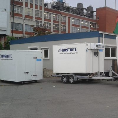 Frostbite Refrigeration expert discussing trailer specifications with a client