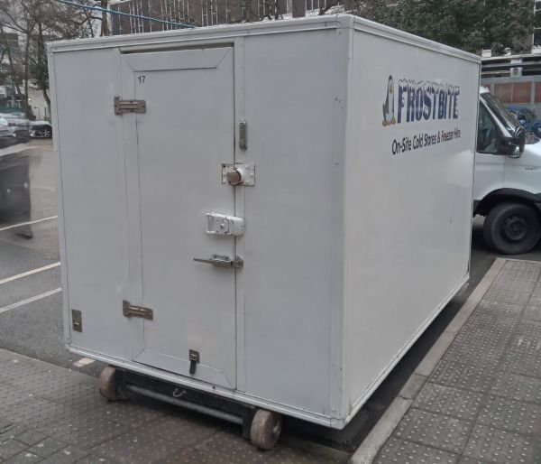 A Frostbite Refrigeration trailer supporting a busy Christmas market in a North West town centre.
