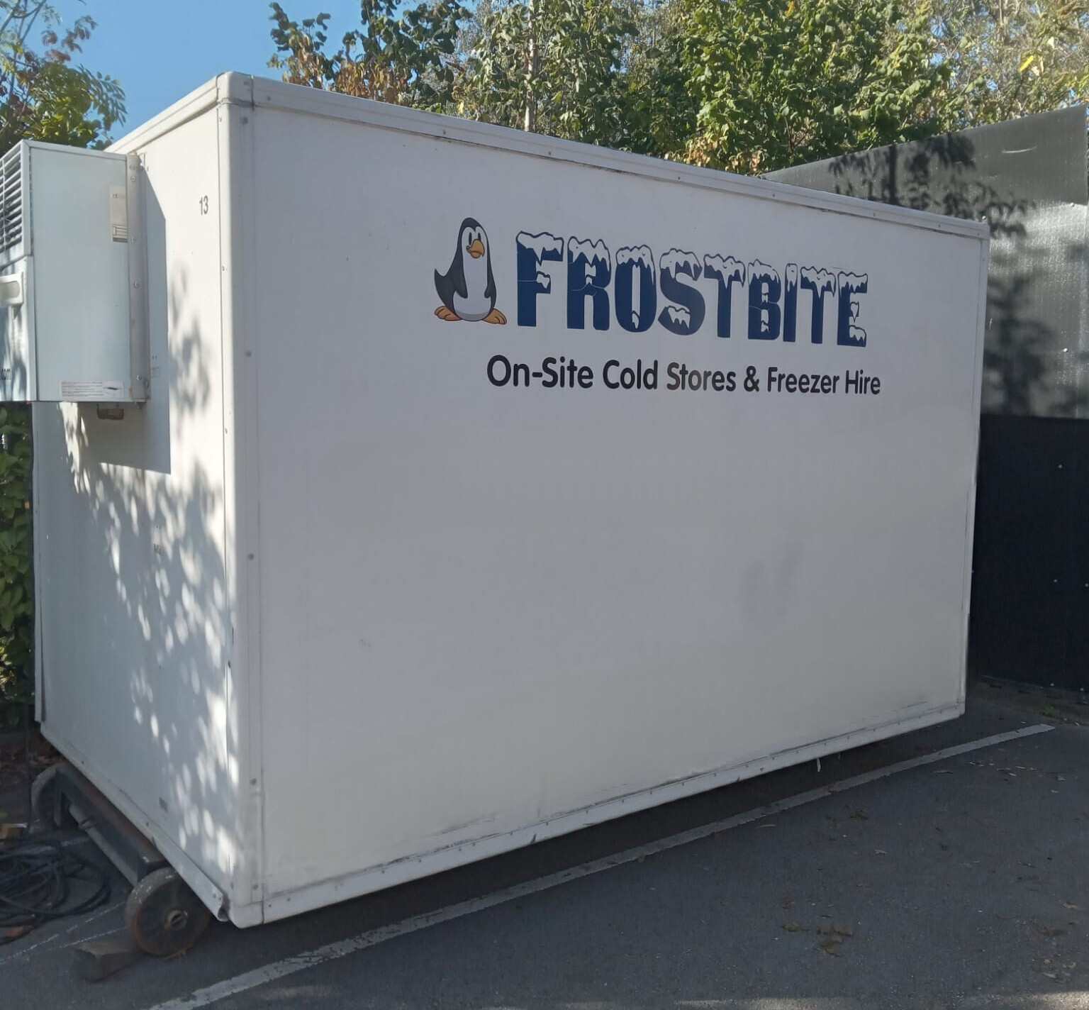 Frostbite Refrigeration trailer at a corporate garden party in the North West