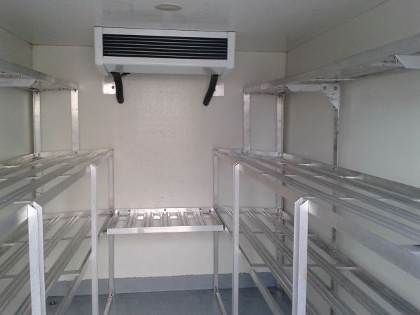 A Frostbite Refrigeration unit providing emergency fridge trailer hire North West for a local supermarket.