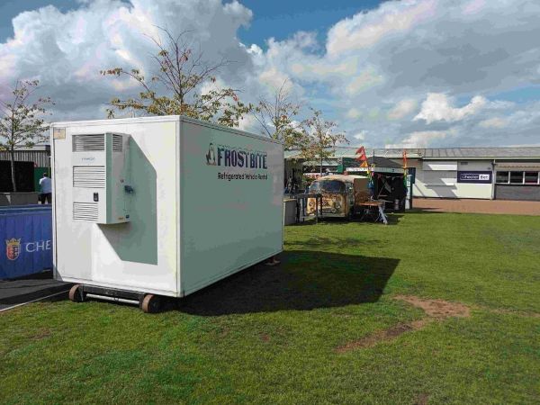 A Frostbite Refrigeration trailer at a North West plant nursery to keep delicate flowers and plants at a steady temperature.