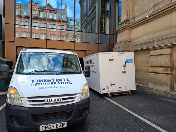 Emergency mobile fridge trailer for hotel kitchen and hospitality cold chain North West.