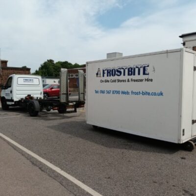 Frostbite Refrigeration emergency freezer trailer hire in Warrington for commercial cold storage breakdowns