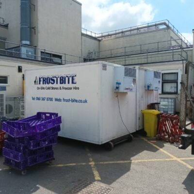 Frostbite Refrigeration emergency fridge trailer hire in Crewe for commercial breakdown support