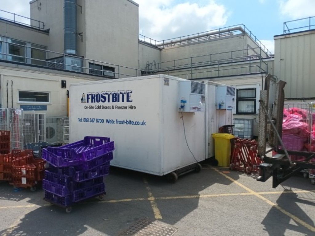 Frostbite Refrigeration emergency fridge trailer hire in Crewe for commercial breakdown support