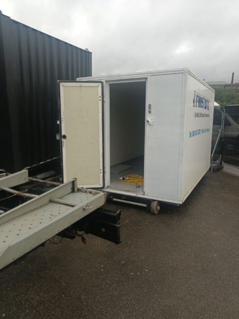 Frostbite Refrigeration emergency fridge trailer hire in Wilmslow for commercial breakdown response