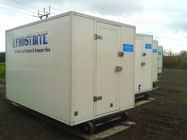 A Frostbite Refrigeration technician performing a 5-point safety and cleanliness inspection on a mobile fridge trailer before delivery in the North West.